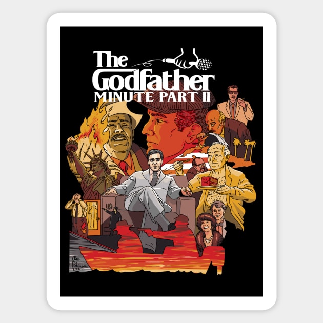 The Godfather Minute Part 2 Sticker by AlexRobinsonStuff